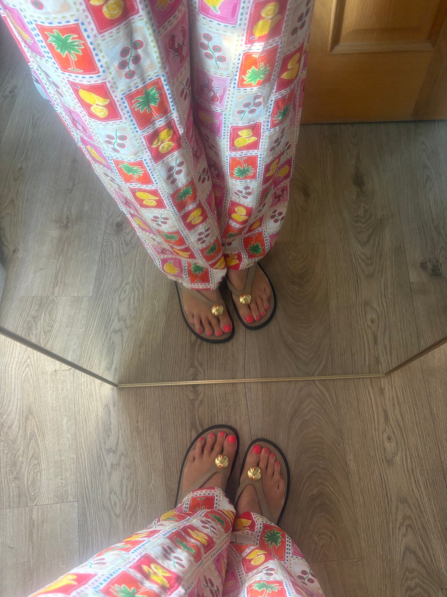 Tropical Print Trousers