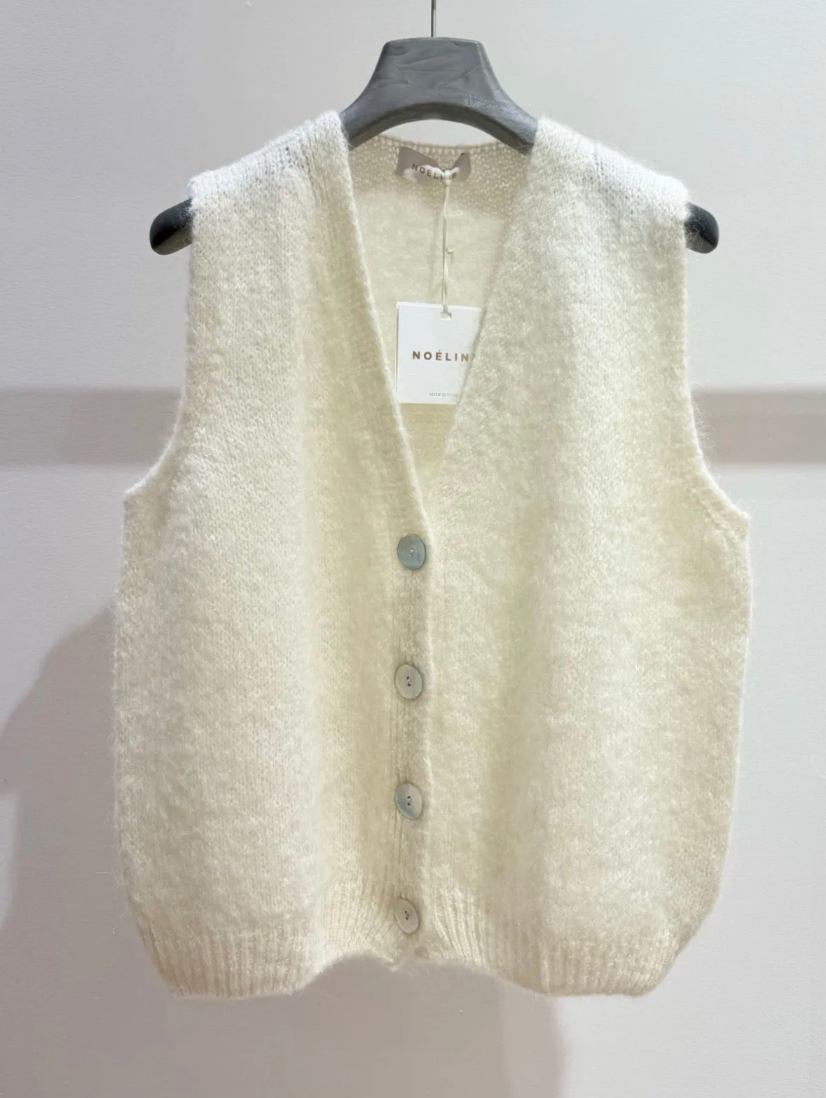 Ecru Mohair Vest