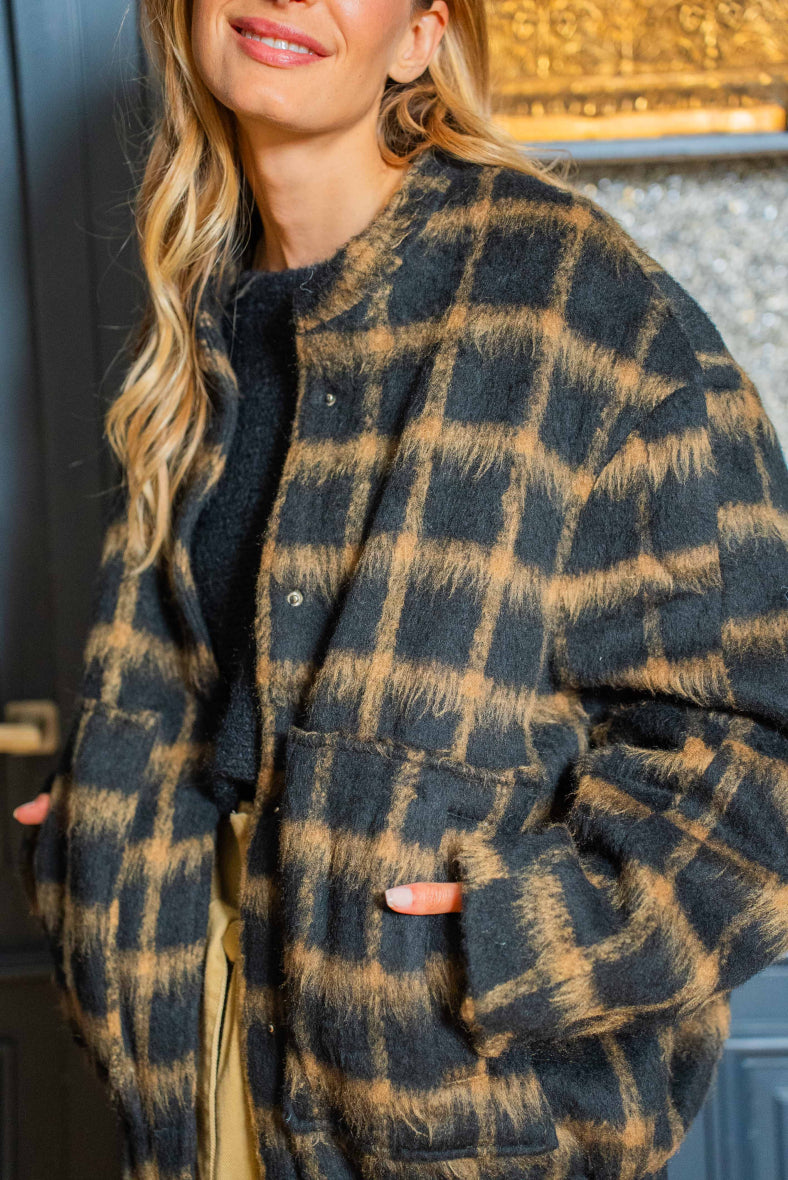 Checked Wool jacket
