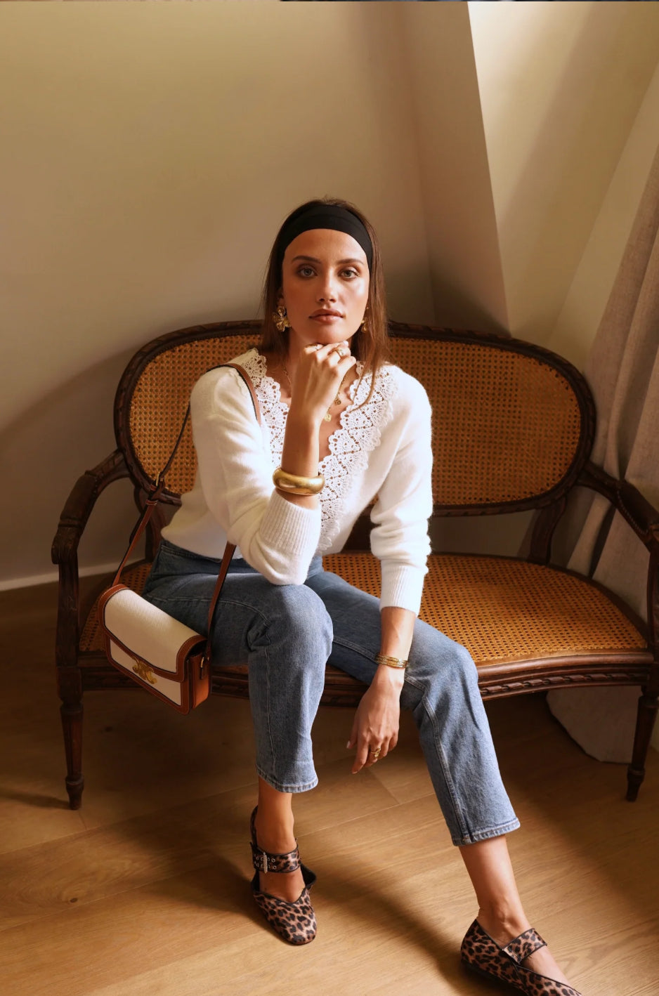 White Lace Sweater