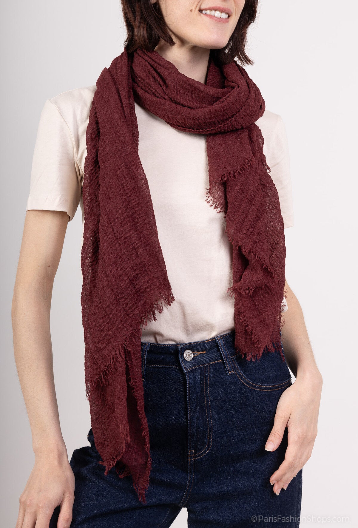 Burgundy Light Scarf