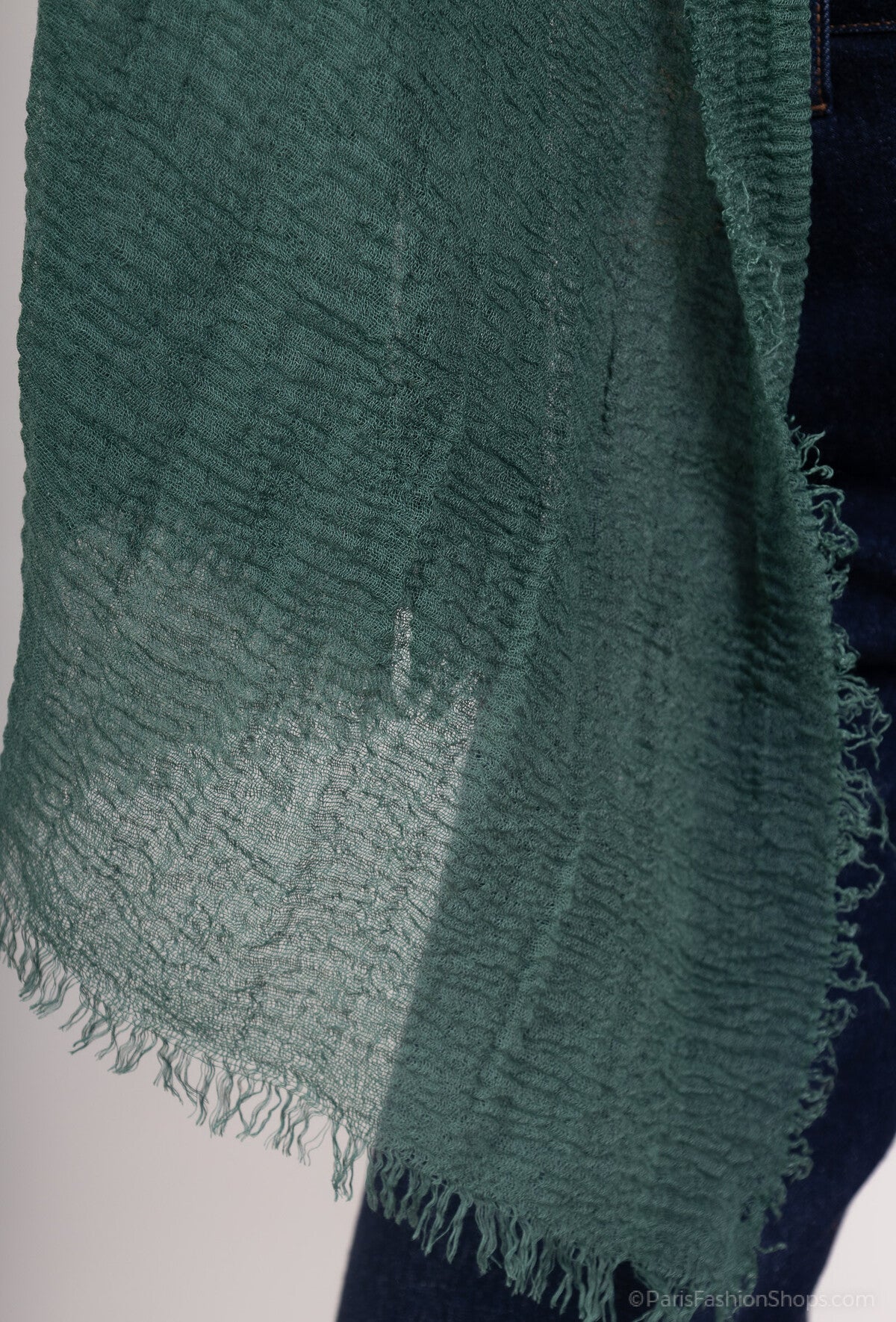 Dark Green Light Scarf
