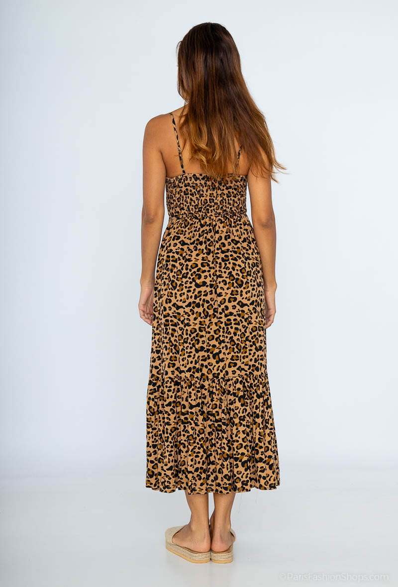 String Leopard Dress