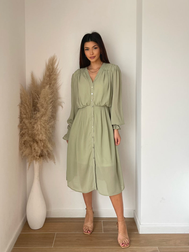 Mint green dress