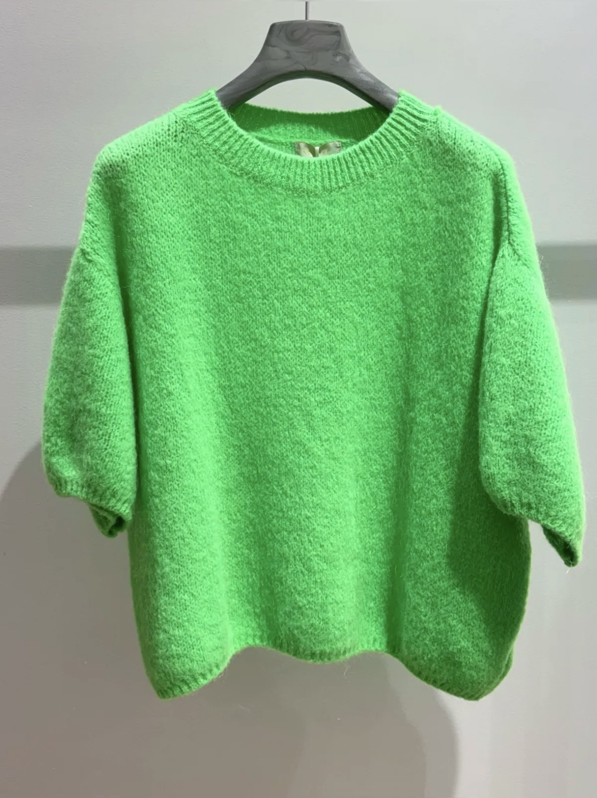 Green mohair sweater
