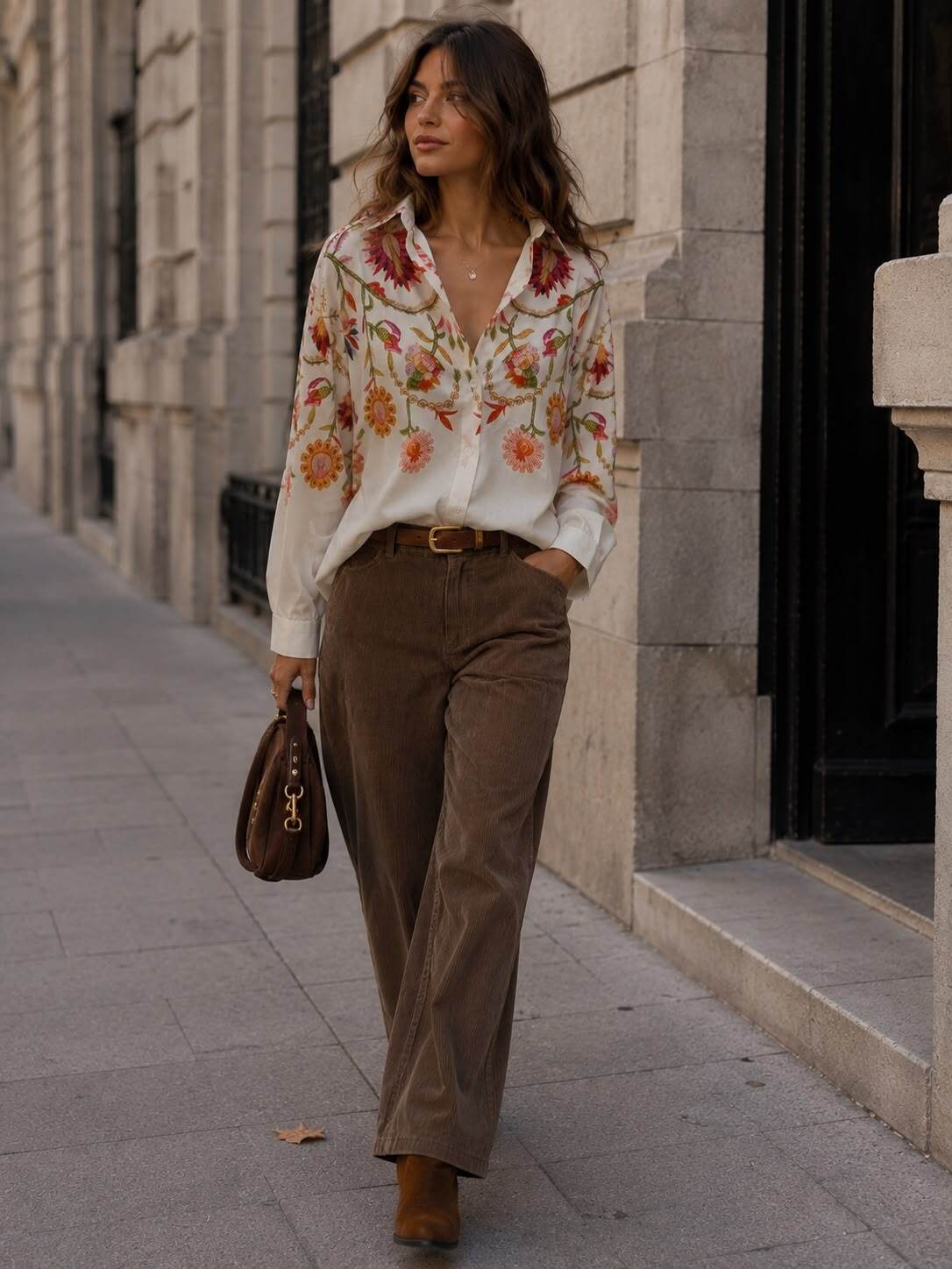 Autumn coloured blouse