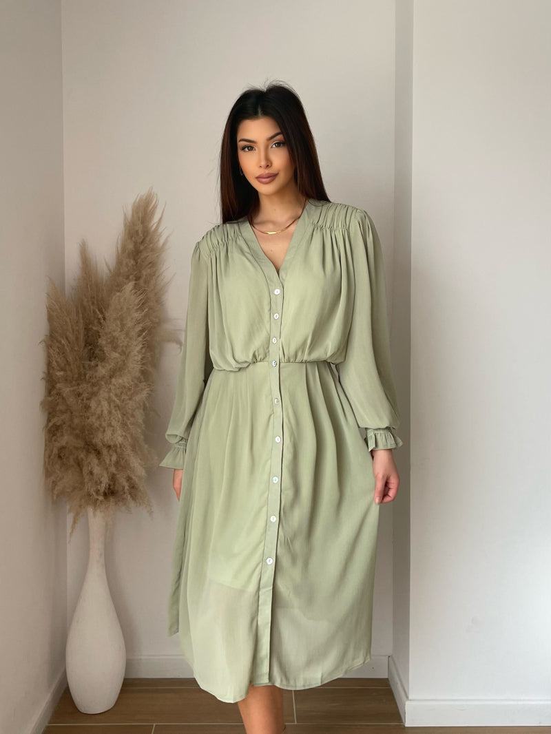 Mint green dress