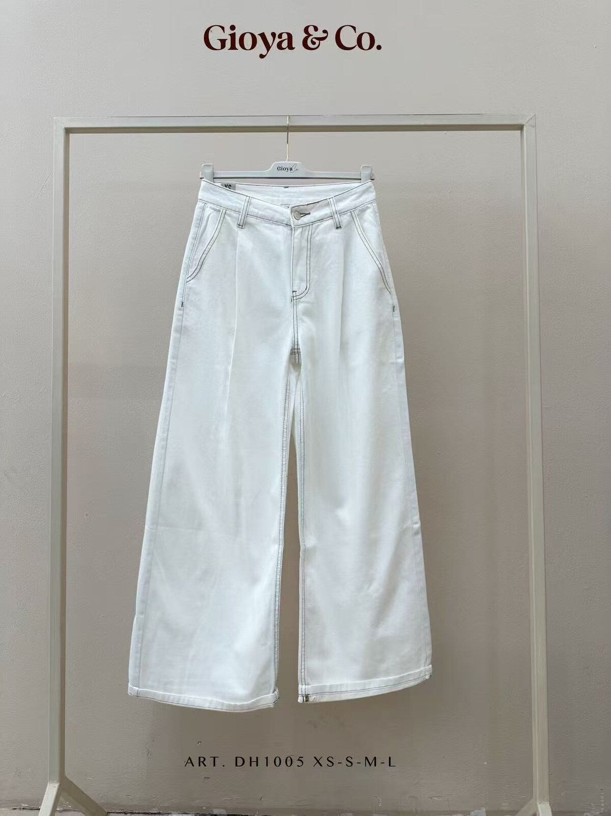 White Wash wide legs jeans