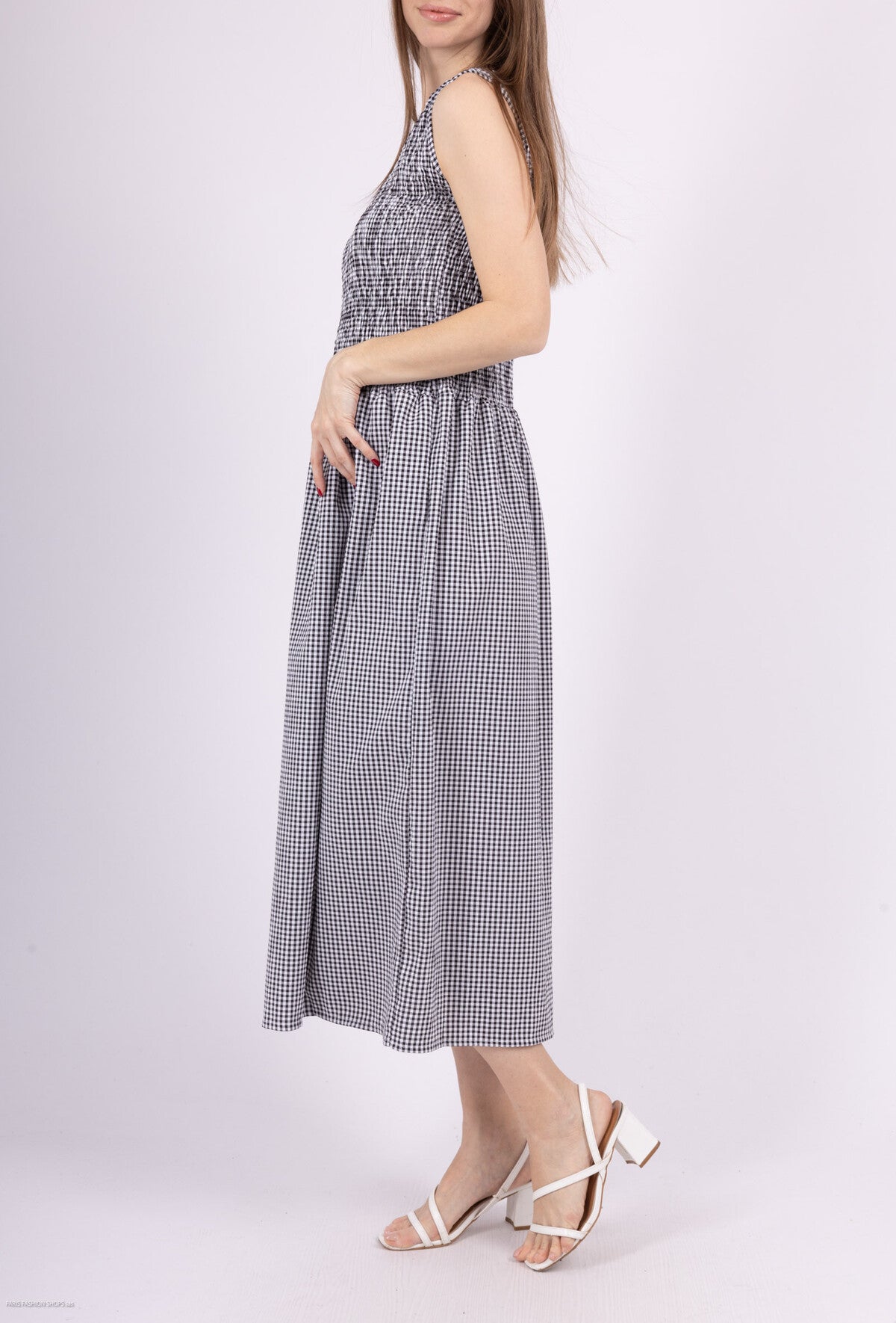 Black Checkered Dress