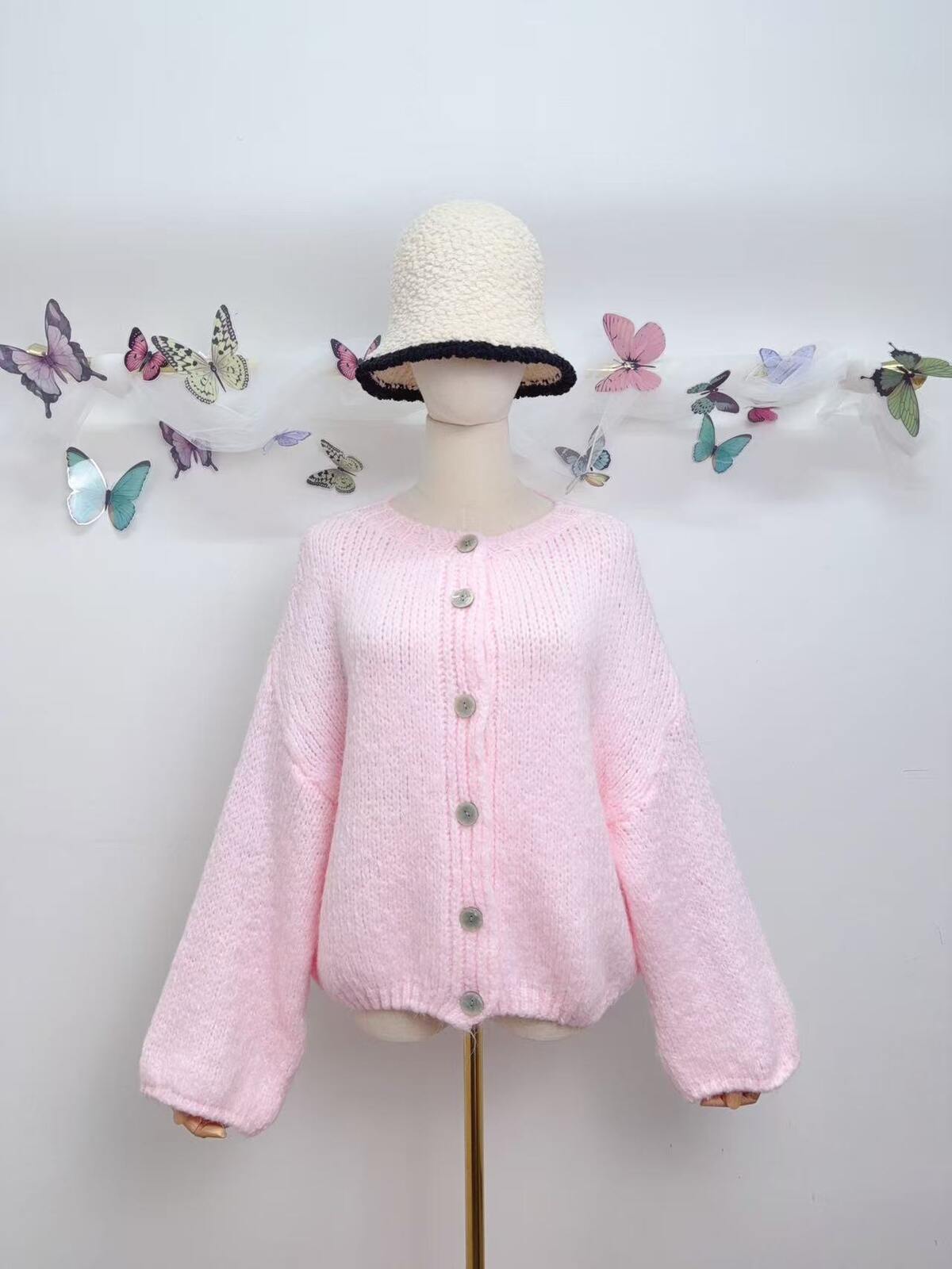 Soft pink cardi