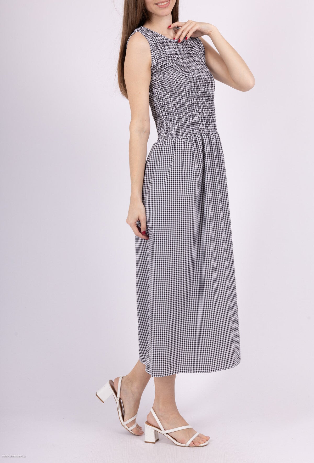 Black Checkered Dress