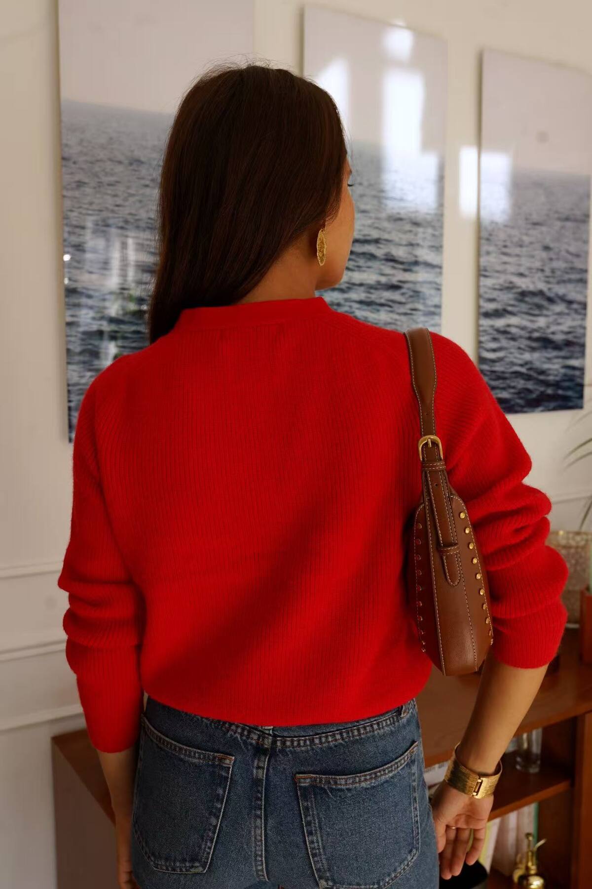 Classic Red Cardi