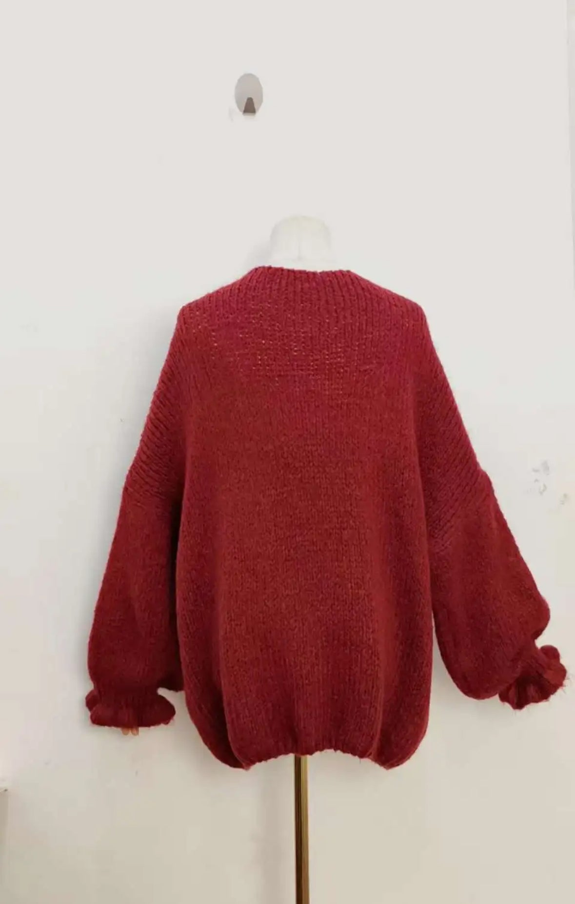 Burgundy soft knit