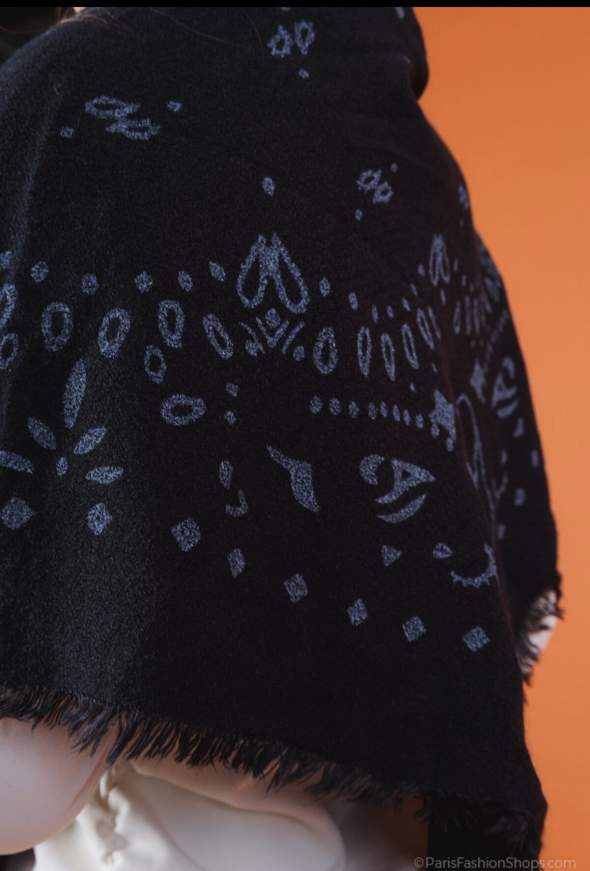 Black med paisley scarf