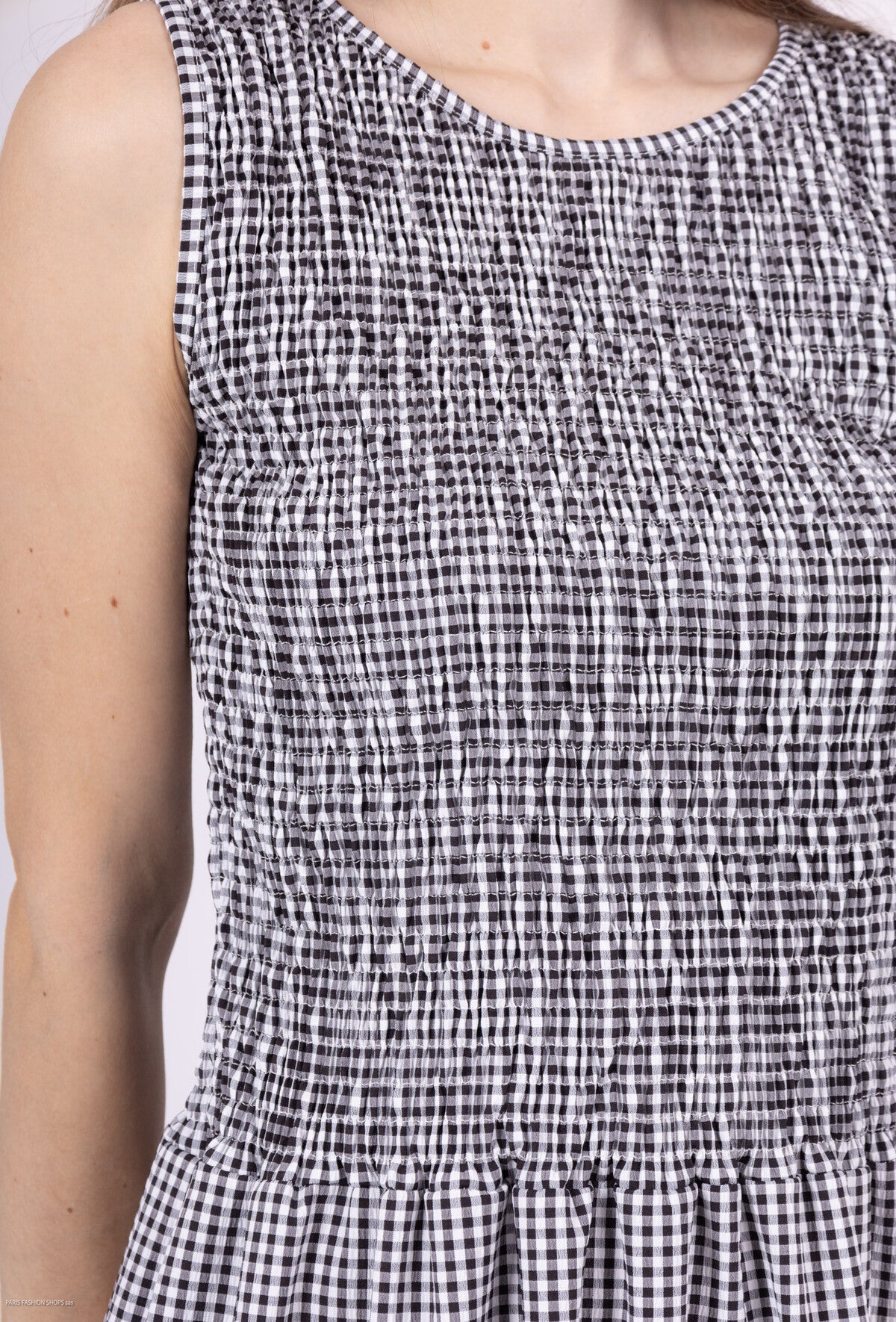 Black Checkered Dress