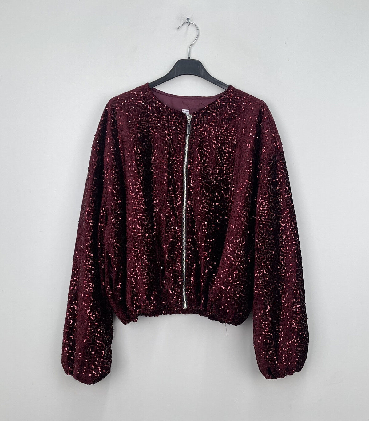 Sequined bomber