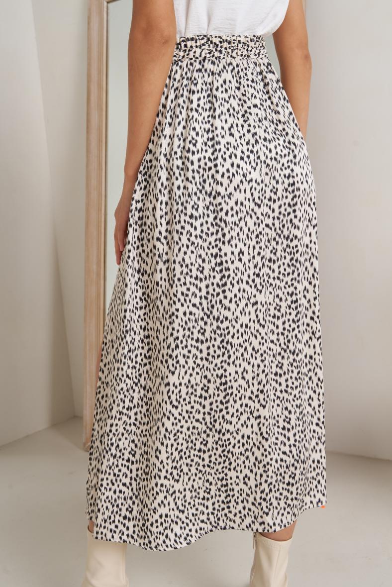 White animal print Skirt