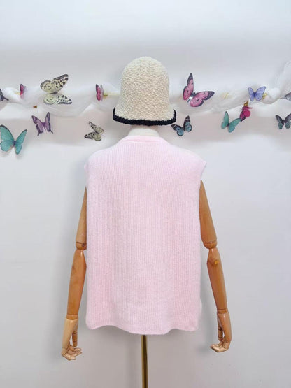 Sleeveless Soft Pink Vest