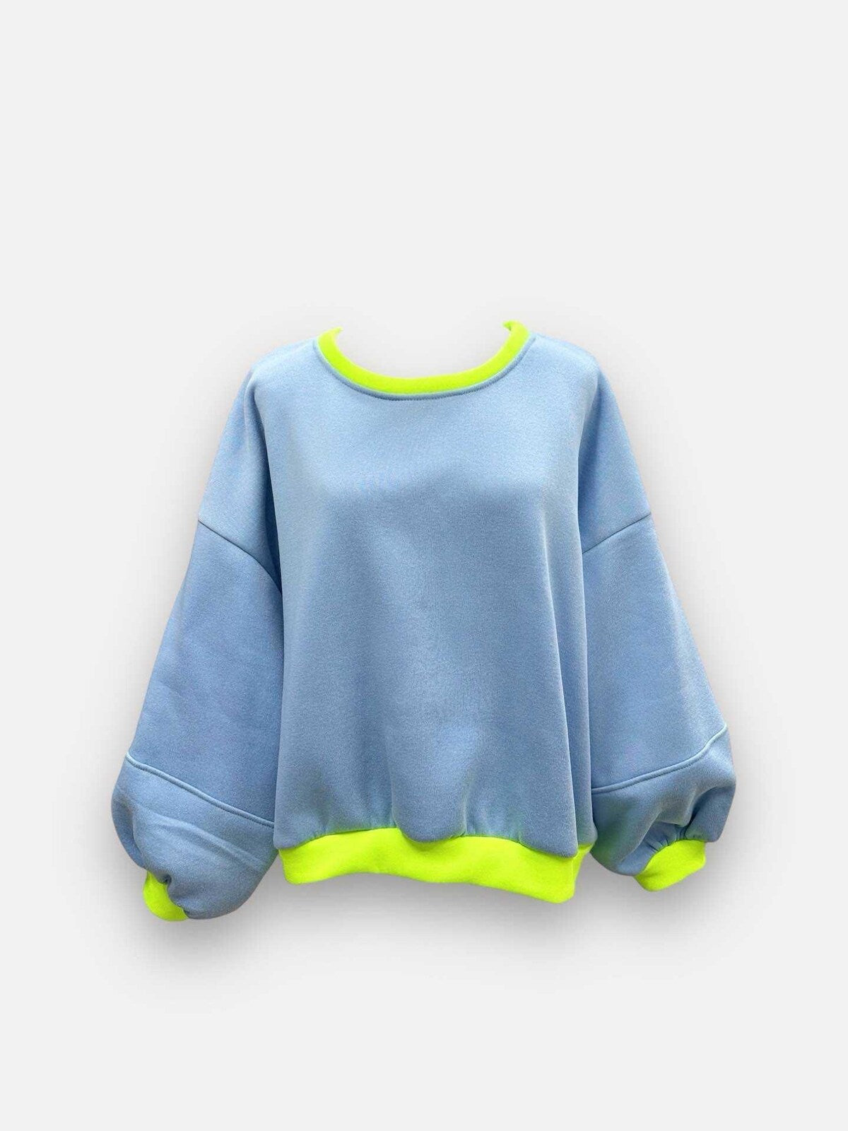 Neon touch sweater Yellow/blue