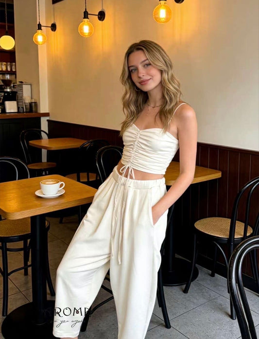 The perfect trendy jogger ecru gorgeous quality 