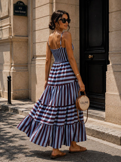 Plum Striped Maxi