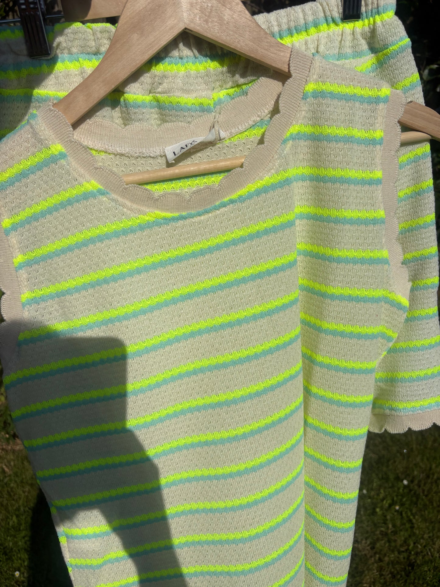 Green scalloped Knit Co-Ord