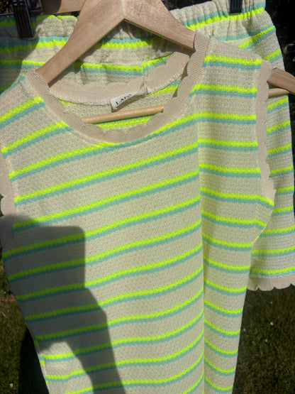 Green scalloped Knit Co-Ord