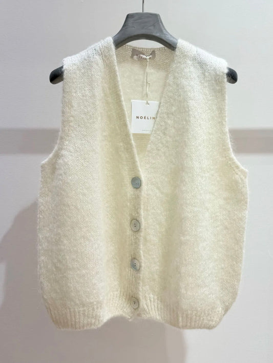 Ecru Mohair Vest