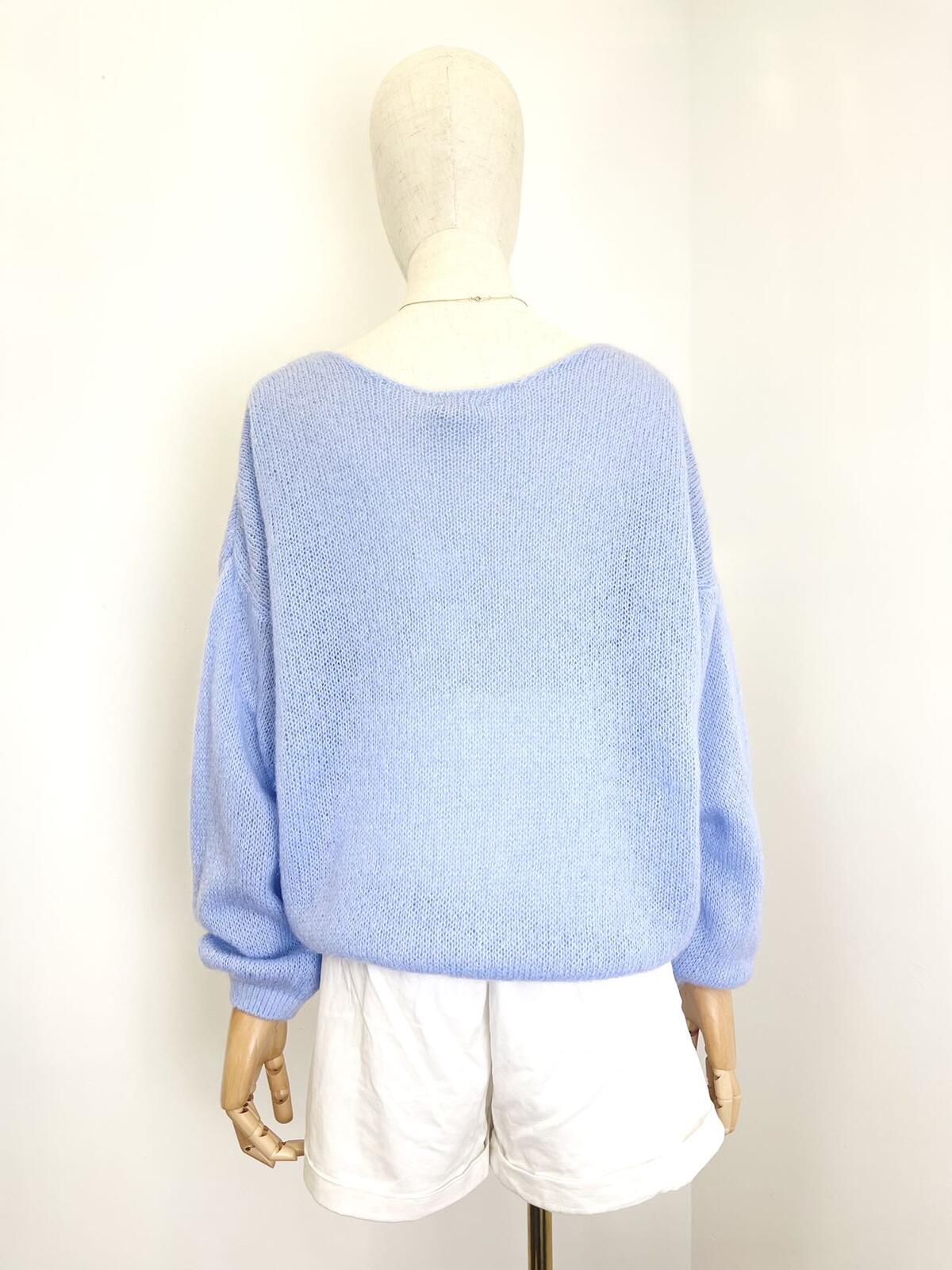 Mohair Baby Blue Cardi