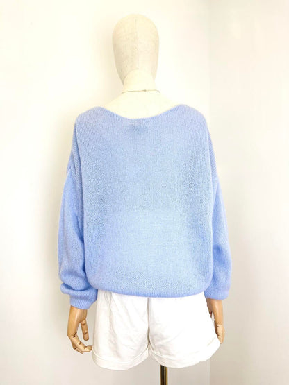 Mohair Baby Blue Cardi