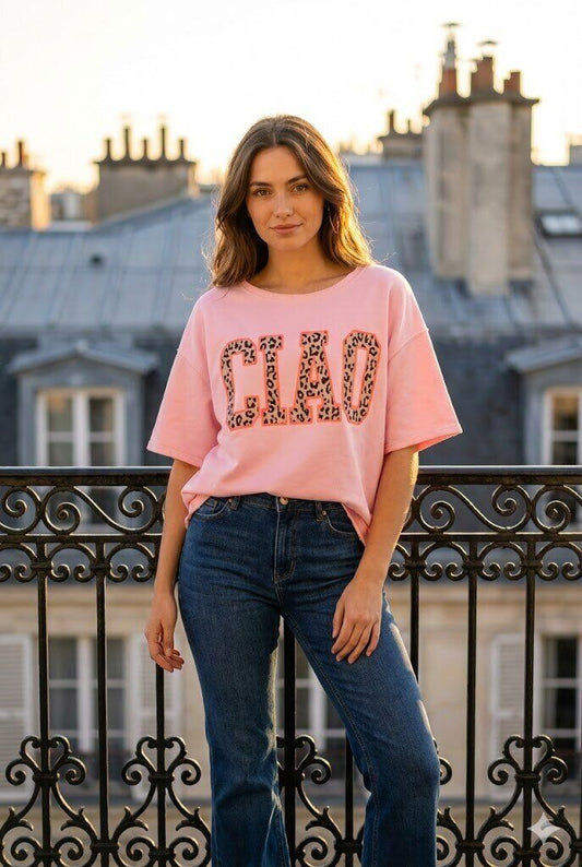 Ciao leopard print sweatshirt