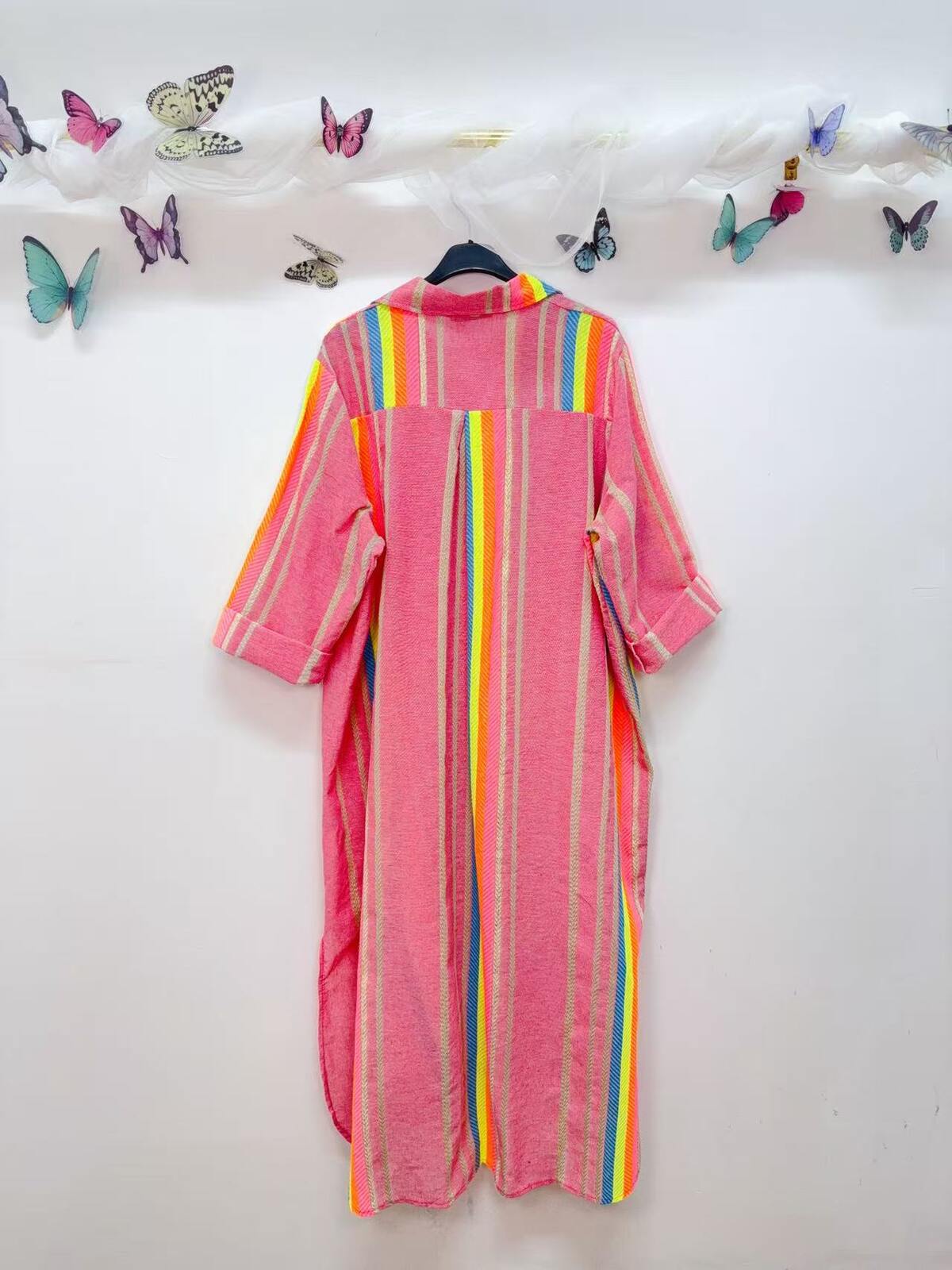 Pink Stripe Cover up