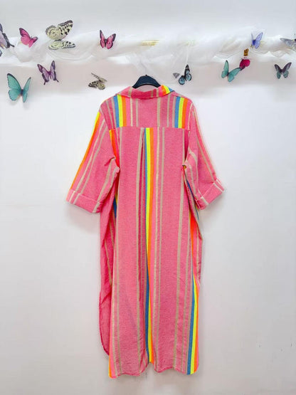 Pink Stripe Cover up