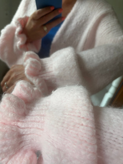 Soft pink knit