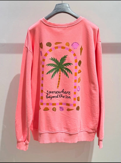 Beyond the Sea sweater - Coral