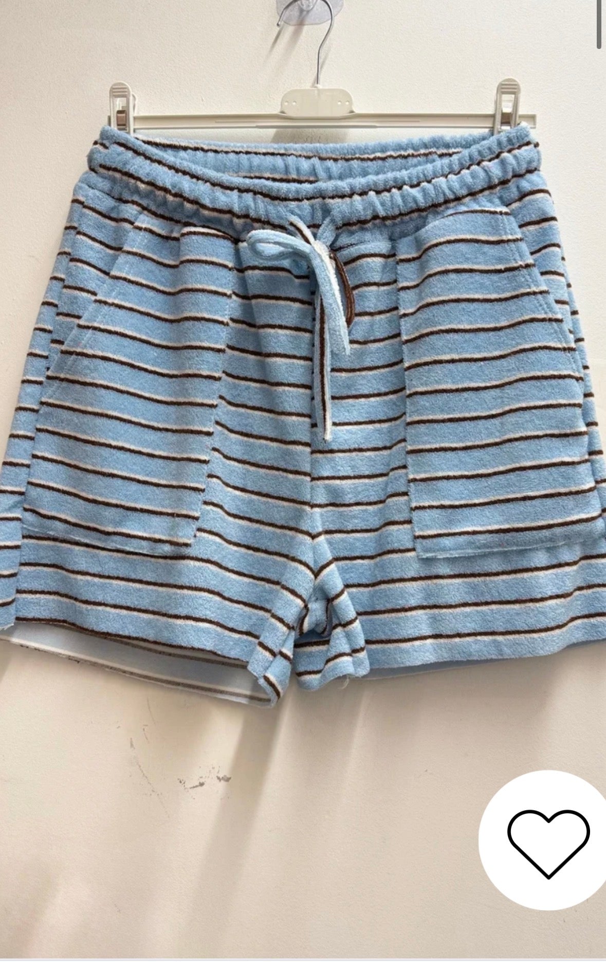 Blue Terry cloth shorts