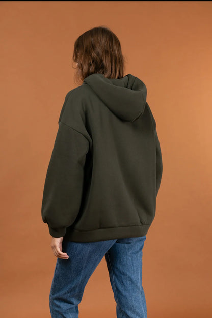 Heart Hoody Khaki