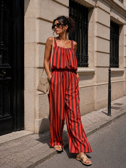 Red Stripe long Co-ord