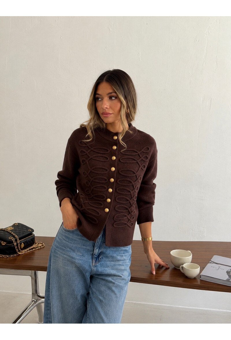 Napoleon chocolate cardigan
