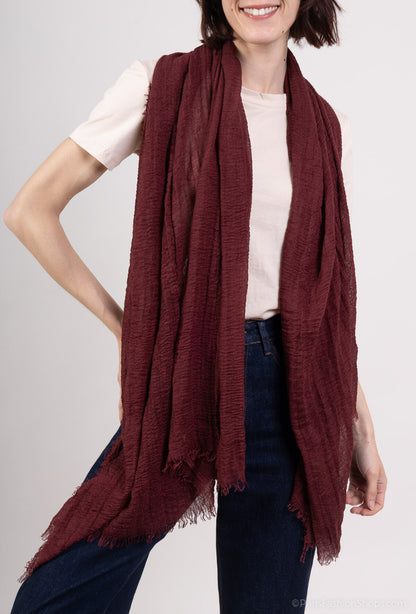 Burgundy Light Scarf