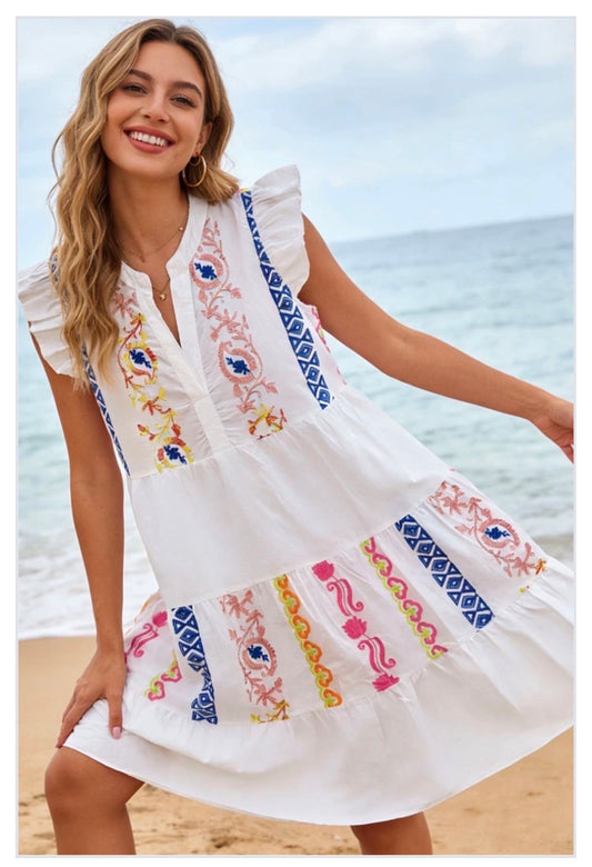Embroderied Beach dress