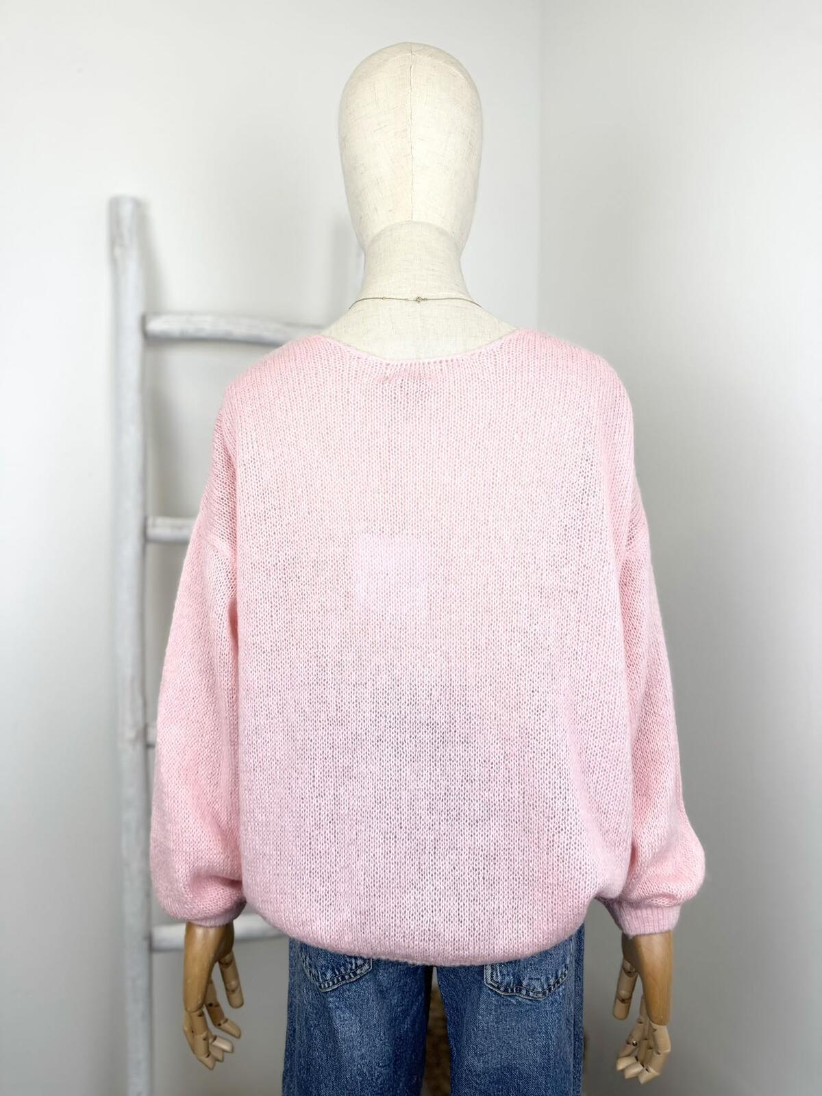 Mohair Baby Pink Cardi