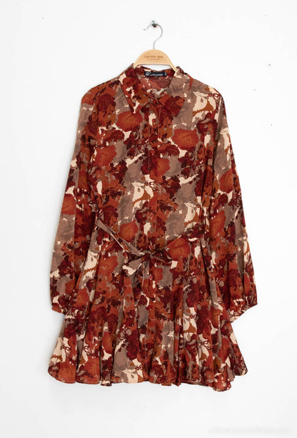 Rust Mix Dress