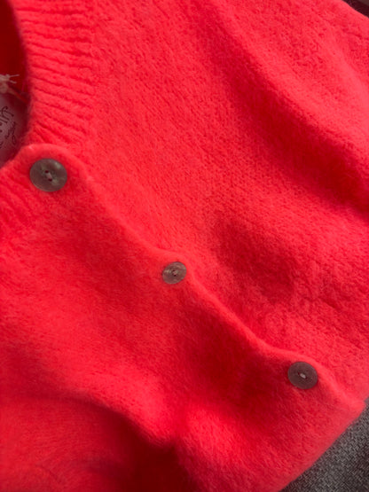 Knit vest Mohair mix Orange