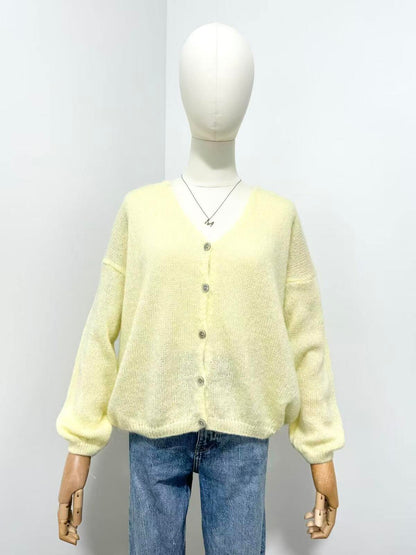 Mohair Lemon Cardi