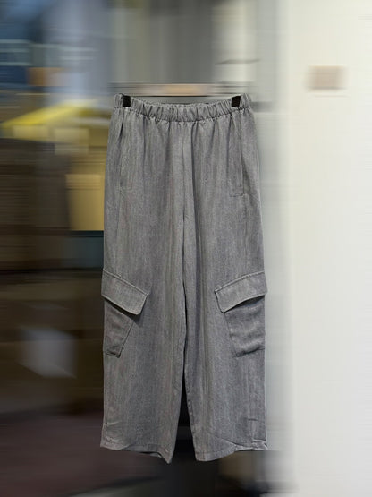 Slate grey cargo trousers