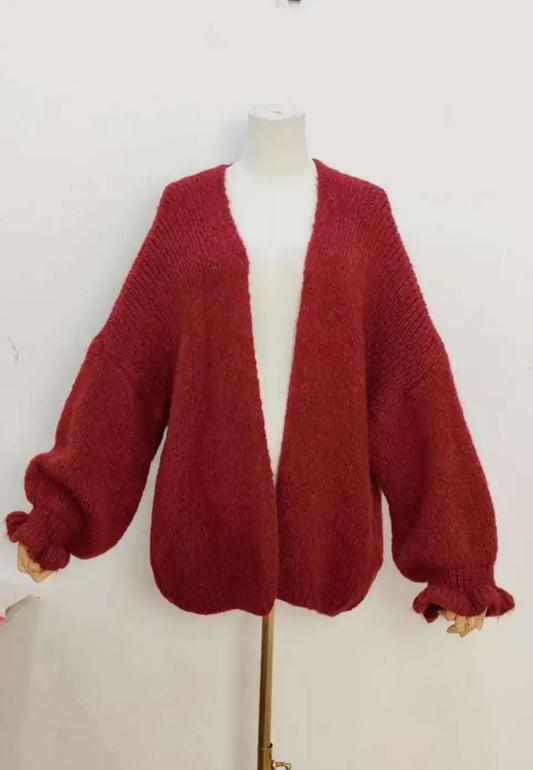 Burgundy soft knit