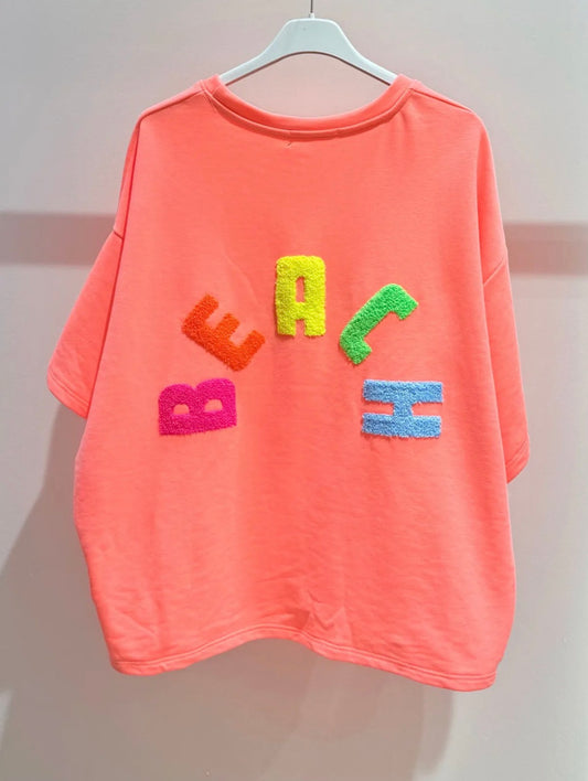 Neon Orange Beach T