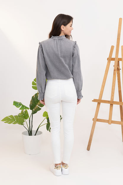 Grey Denim Shirt