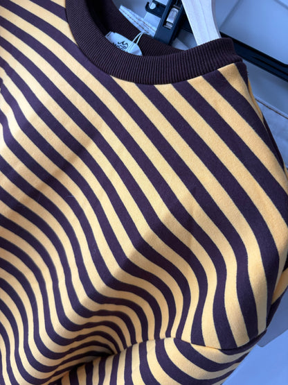 Oversized Stripe Sweatshirt